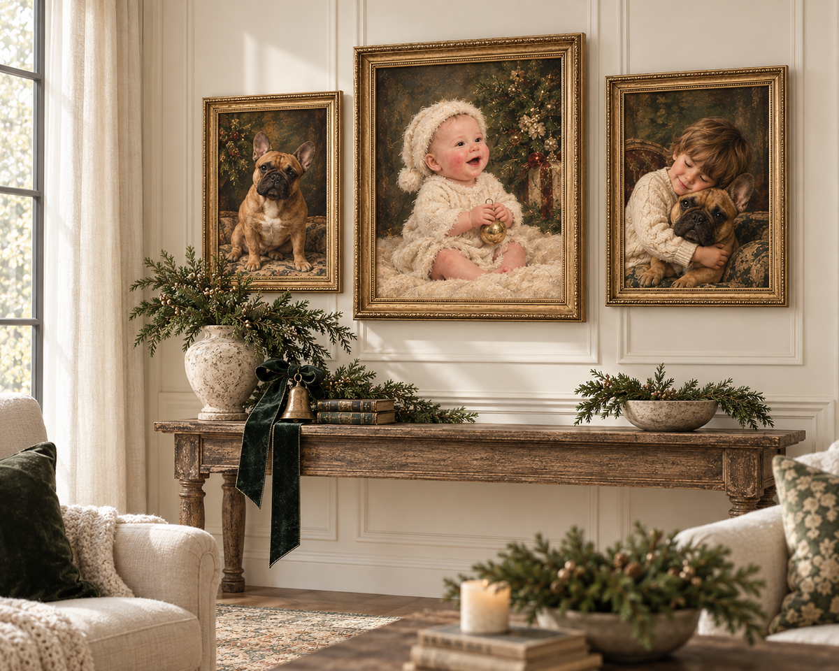F+L Custom Heirloom Portrait - Holiday Edition