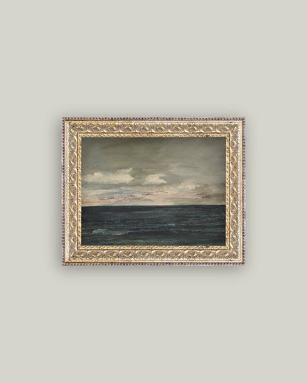 Ocean View Framed Antique Art - 10x8