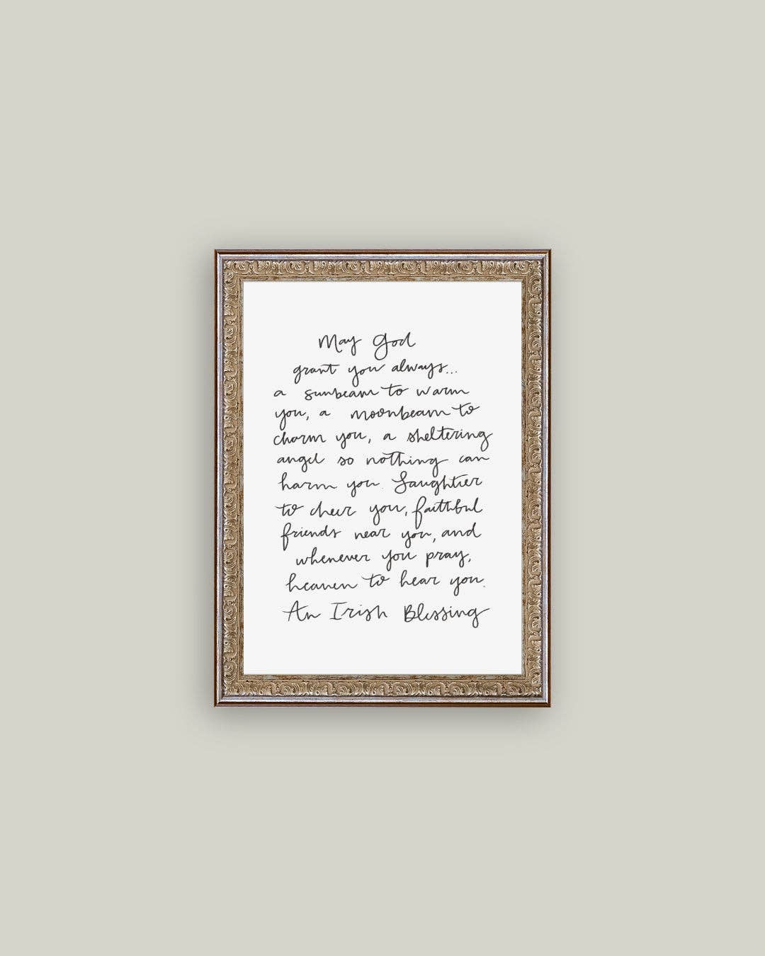 May God Grant You Framed Antique Print - 8x10
