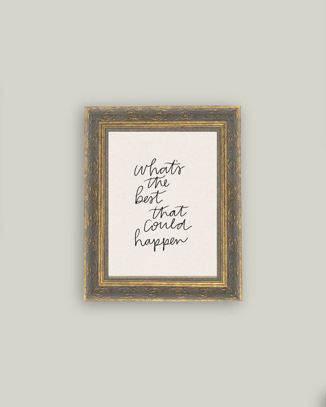 The Best That Could Happen Framed Antique Art - 5x7