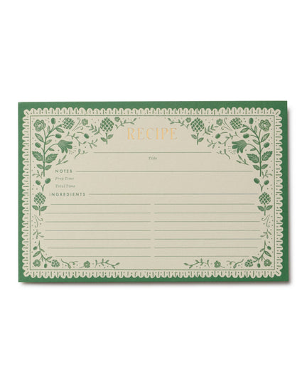 Pack of 12 Artichoke Recipe Cards