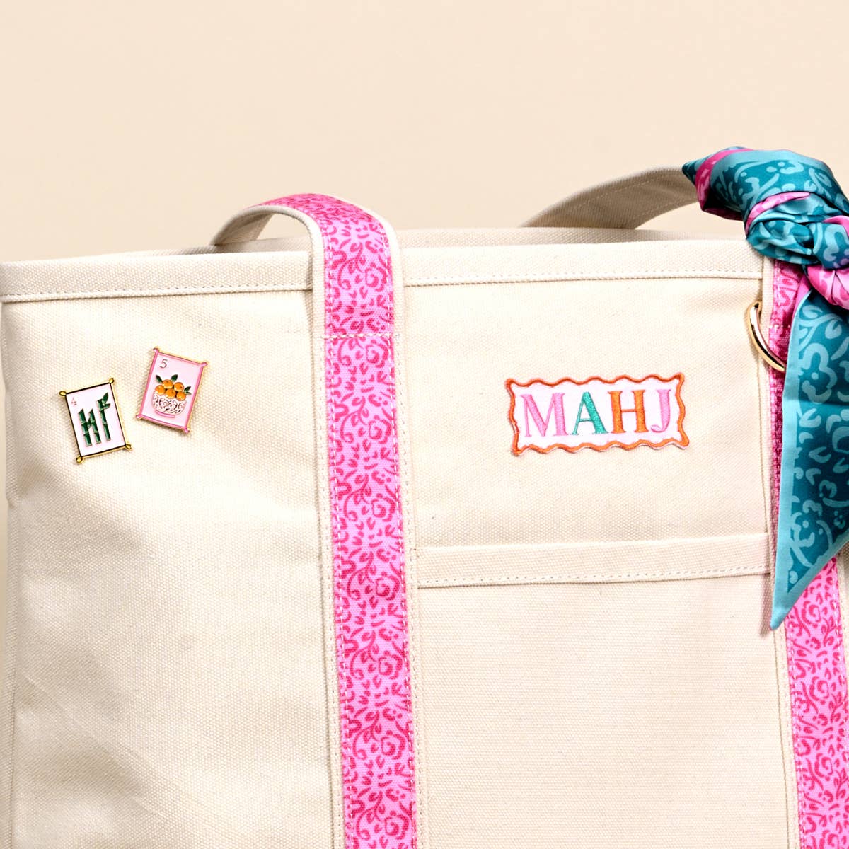 Canvas Tote Bag - It's Mahj Time
