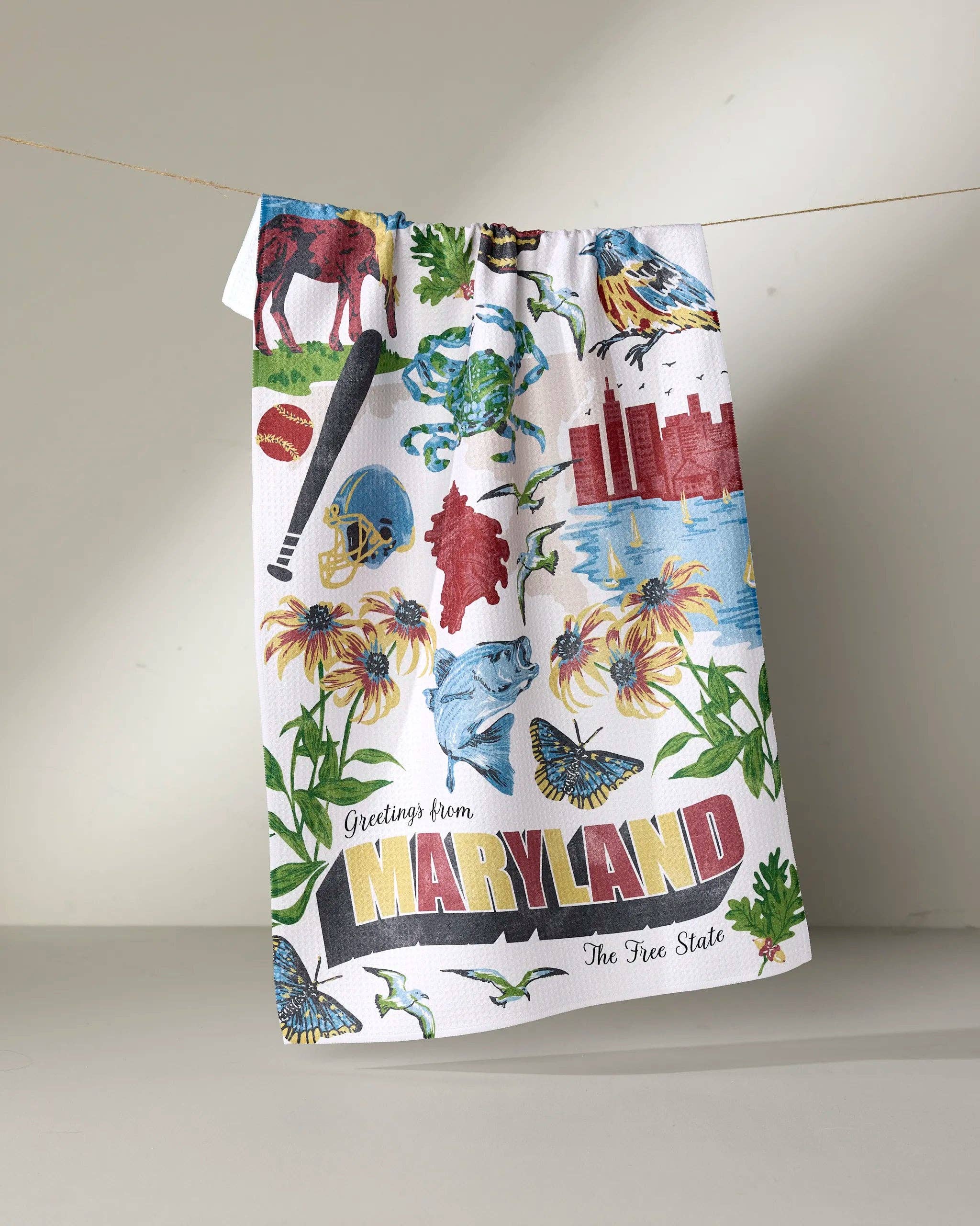 Tea Towel - Greetings From Maryland