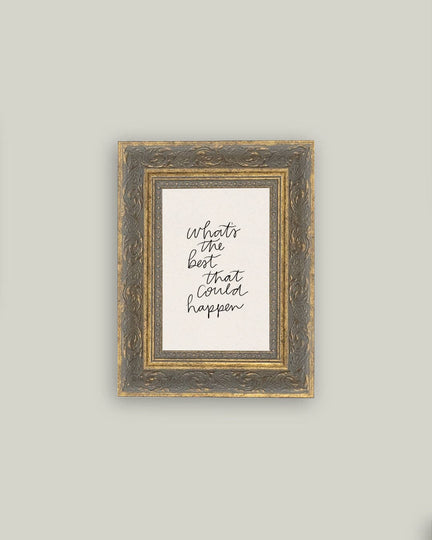 The Best That Could Happen Framed Antique Art - 5x7
