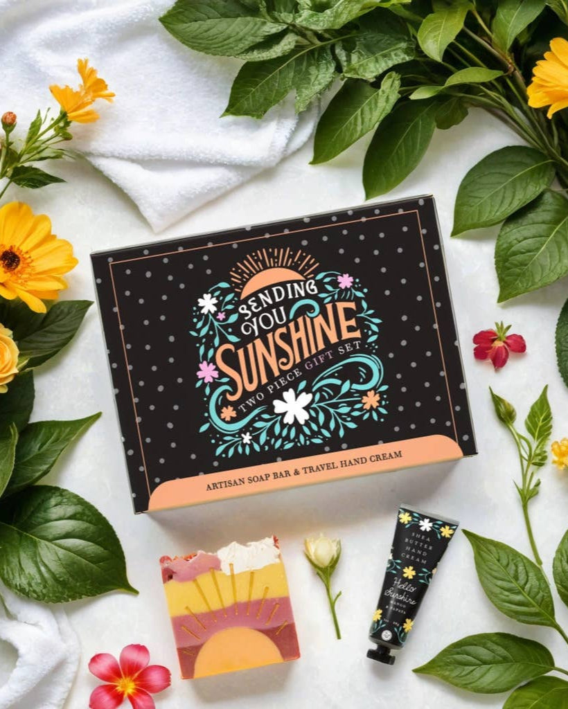 Sending You Sunshine 2 Piece Gift Set - Soap & Hand Cream