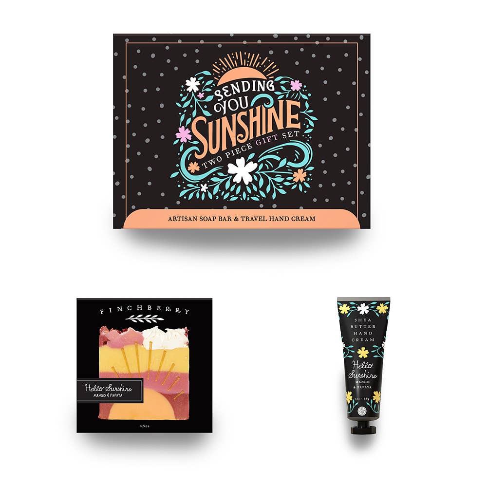 Sending You Sunshine 2 Piece Gift Set - Soap & Hand Cream