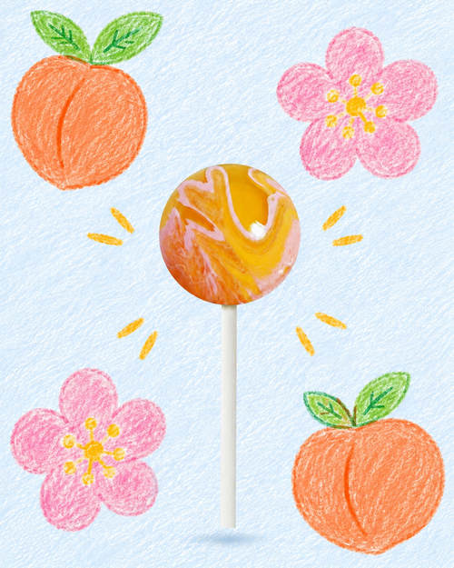 Gourmet Lollipop - Peachy Fizz