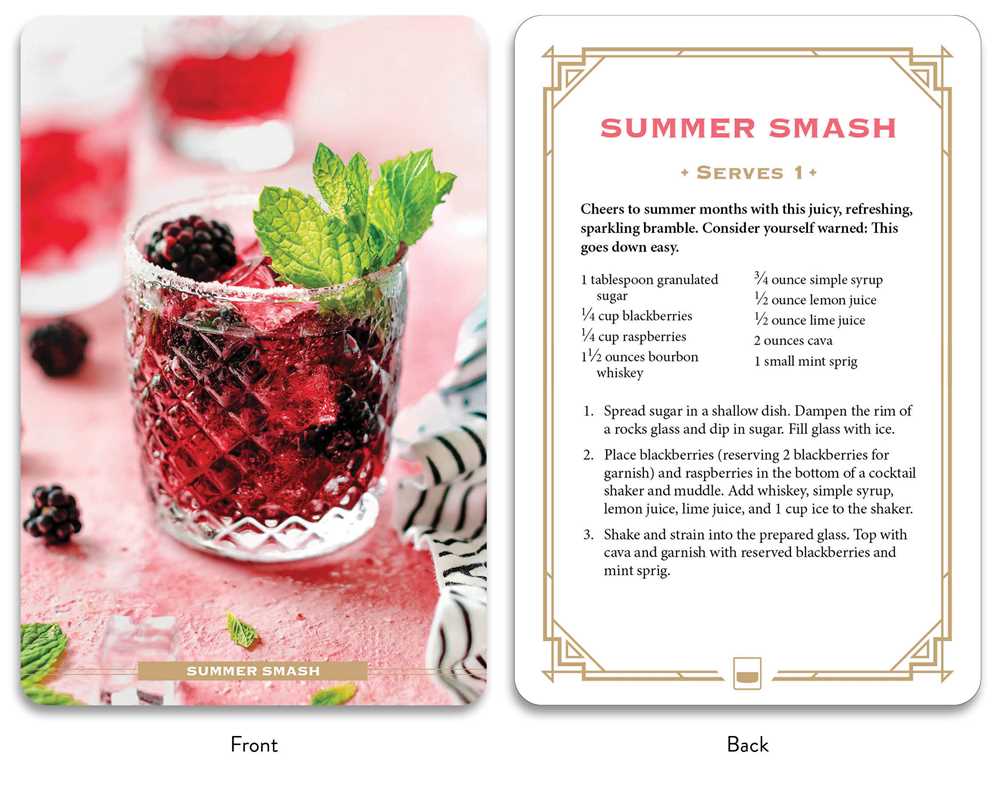 Bubbly Cocktail Cards A–Z - Card Deck